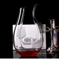 Haonai eco-friendly FDA,SGS food grade fancy glass decanter